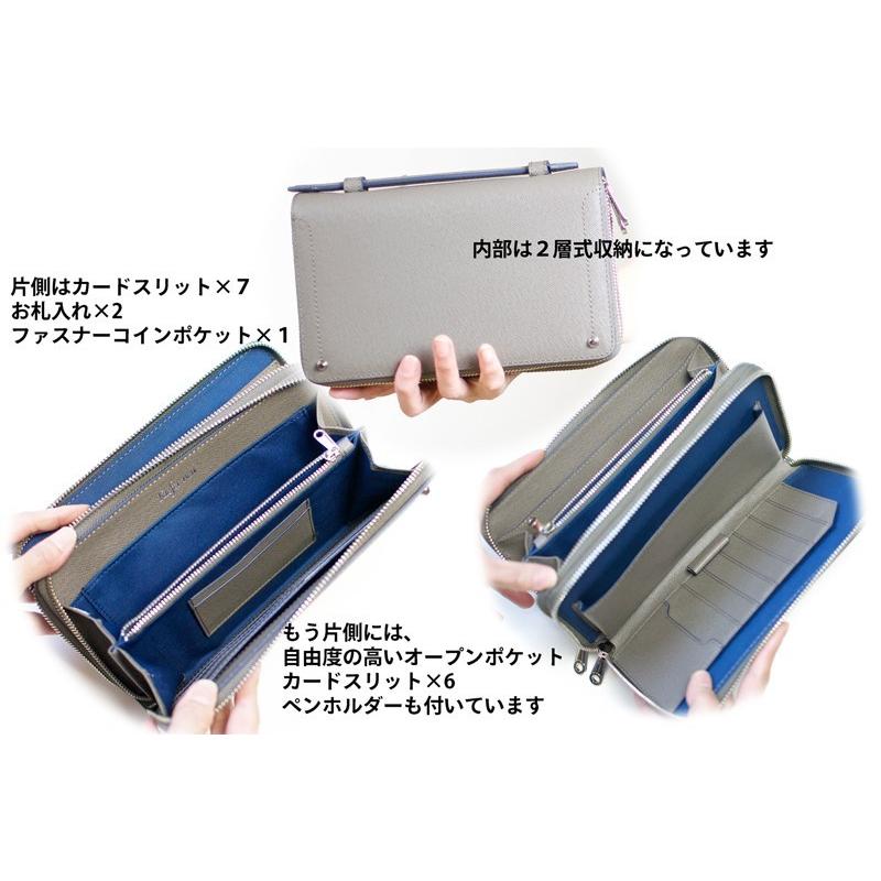 極美品　Kiefer neu ビジネスバッグ ソッティーレ レザー グレー ソッティーレ ＼送料無料／Kiefer neu キーファーノイ Sottile series