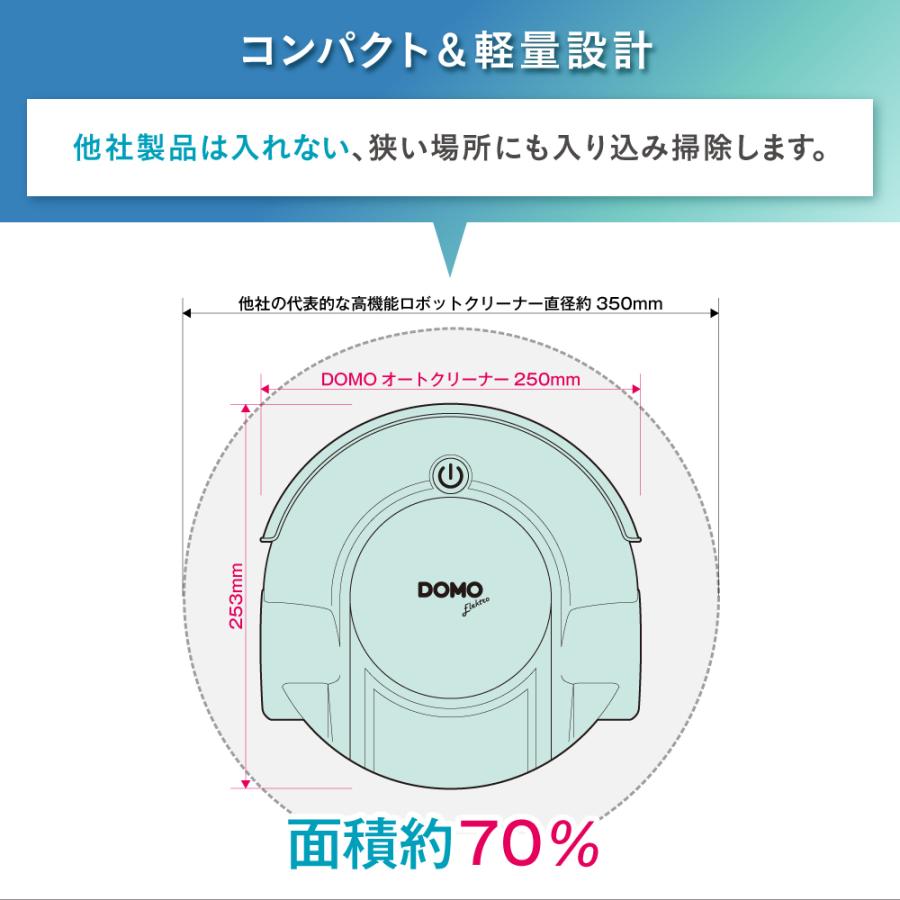 ロボット掃除機 お掃除ロボット 水拭き 静音 薄型 1年保証｜domo-elektro｜10