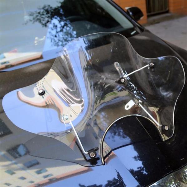 オートバイアクセサリークリアウインドスクリーンフロントガラスホンダ、スズキ、ヤマハカワサキクルーザー vtr xv V-STAR_5