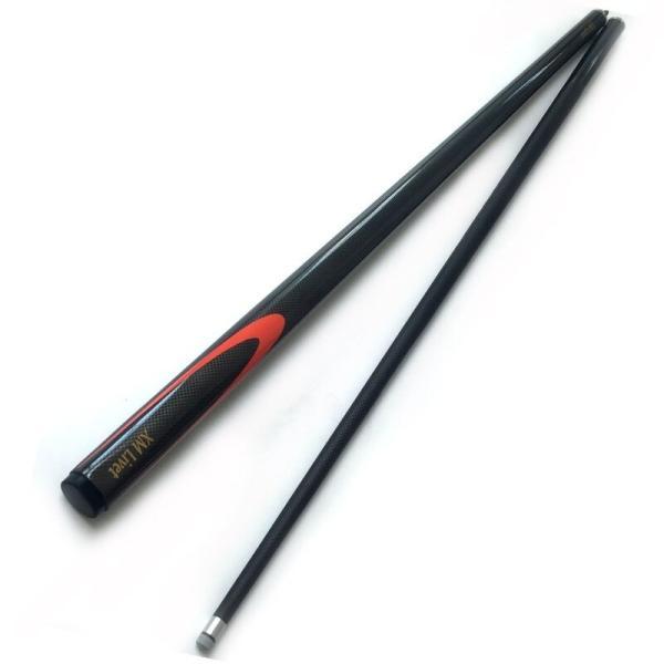 9.5ミリメートル ブラックカーボン スヌーカーキュー 1/2分割 ステンレス鋼 ジョイントプールビリヤードキュースティック_1