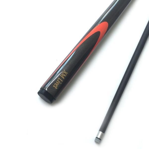 9.5ミリメートル ブラックカーボン スヌーカーキュー 1/2分割 ステンレス鋼 ジョイントプールビリヤードキュースティック_2