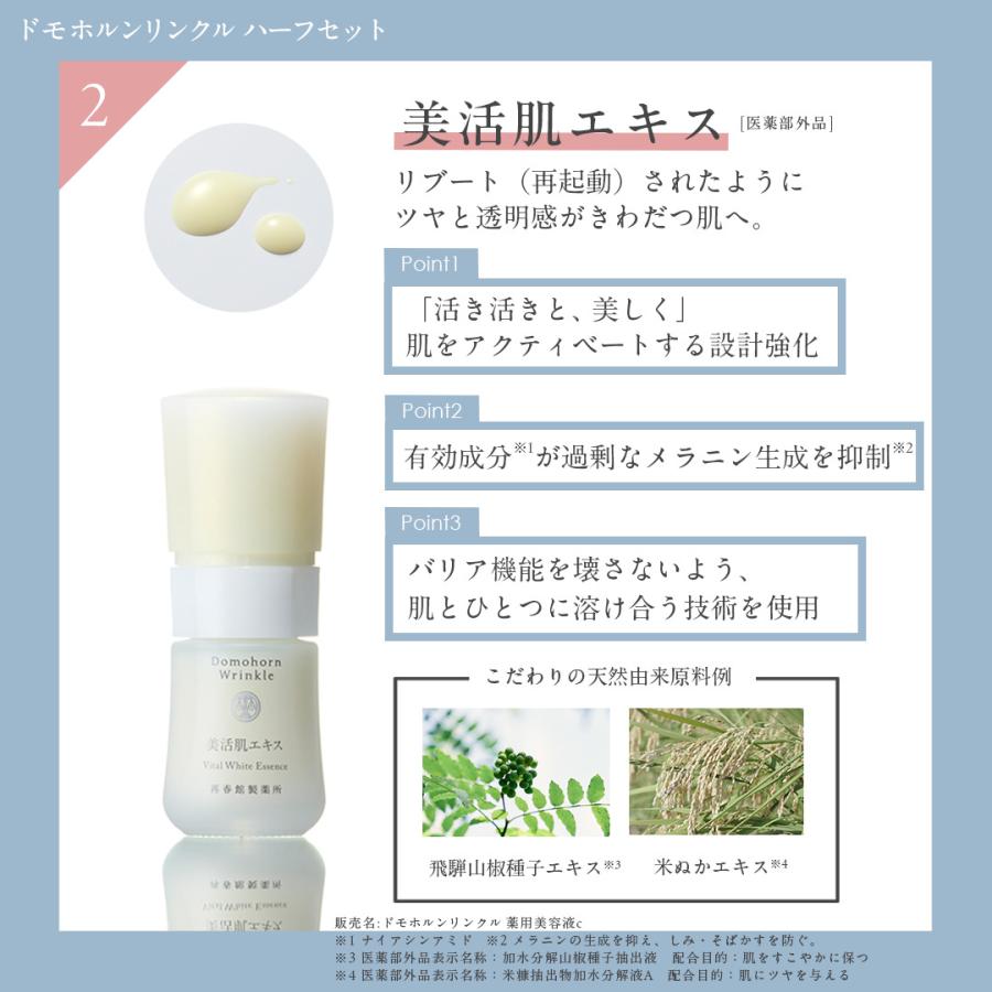 DomohornWrinkle基本4点ハーフセット＋ヘラルボニーコラボハンカチ1枚