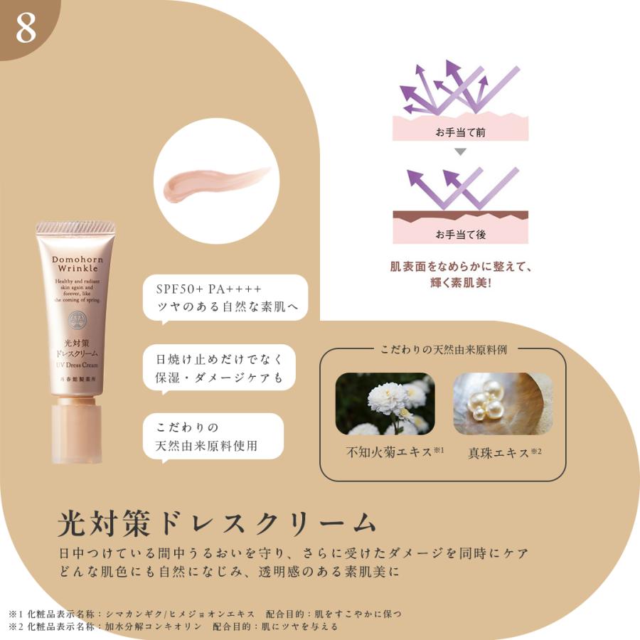 ドモホルンリンクル（Domohorn Wrinkle） 公式 8点ハーフセット 約1か