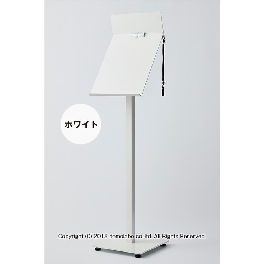 順番待ち記名台 スチール A4縦 クリップ付 W280xH1090×D500 HM-82 日本