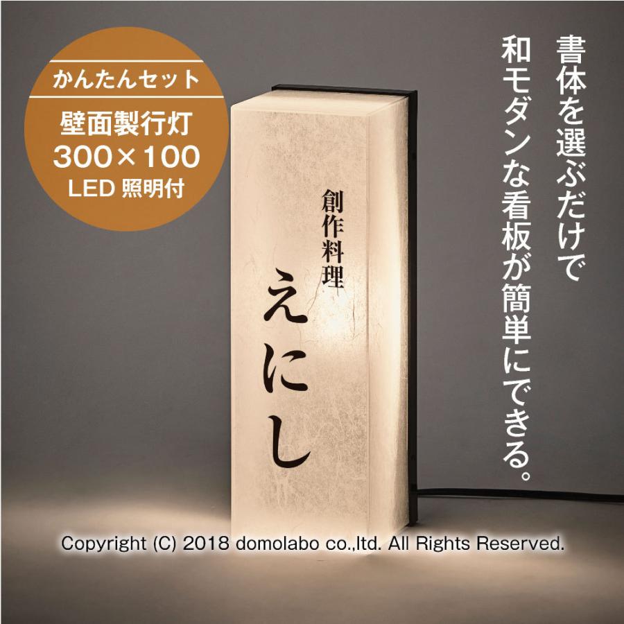 壁面行灯 和紙柄雲龍ボード KU31 かんたんセット 看板 照明付き 印刷