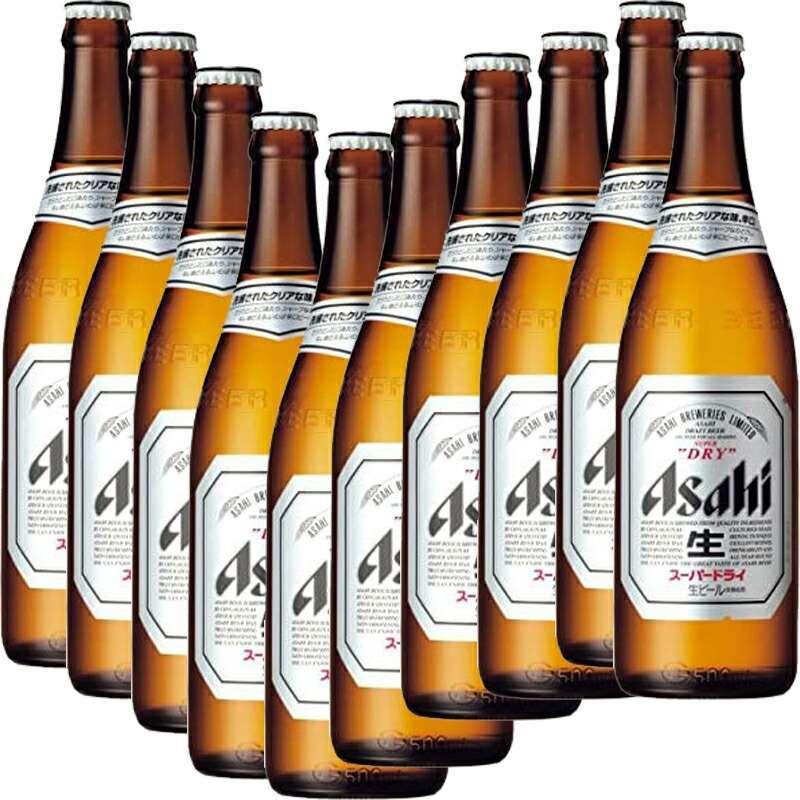 アサヒ スーパードライ 中瓶 500ml瓶×10本セット [瓶ビール]