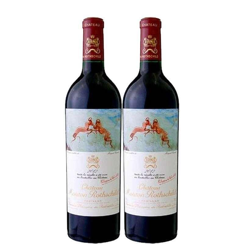 押さえる大取り計らう特価   シャトー・ムートン・ロートシルト 2012年 750ml×２本仕掛ける ［フランス共和国 ボルドーワイン ポイヤック 赤ワイン フルボディ ワイン-ドリンク、水、お酒-赤ワイン