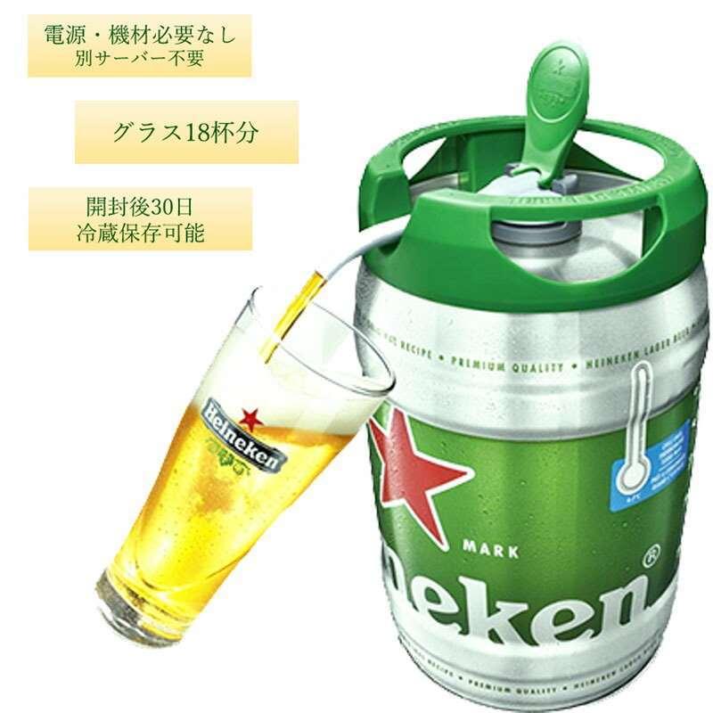 ハイネケン 樽生 5リットル×２セット [オランダ 直輸入生ビール