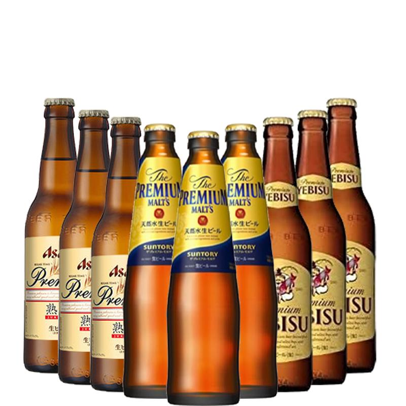 ザ・プレミアム・モルツビール＋エビスビール ビール飲み比べセット 334ml×9本 熟撰/プレミアムモルツ/エビス