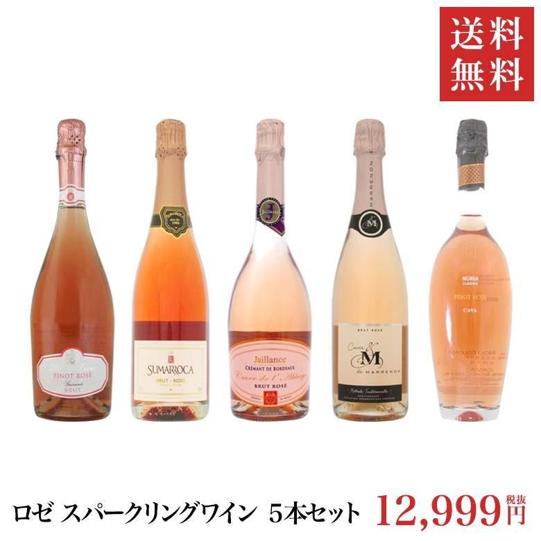 ロゼ スパークリング ワイン 750ml 5本セット | ワインセット : DON