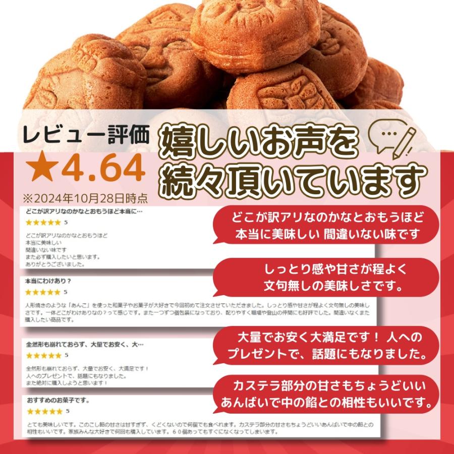 人形焼 60個 (20個入り×3袋 ) お菓子 わけあり 訳あり 個包装 人形焼 60個 (20個入り×3袋 ) お菓子 わけあり 訳あり 個包装