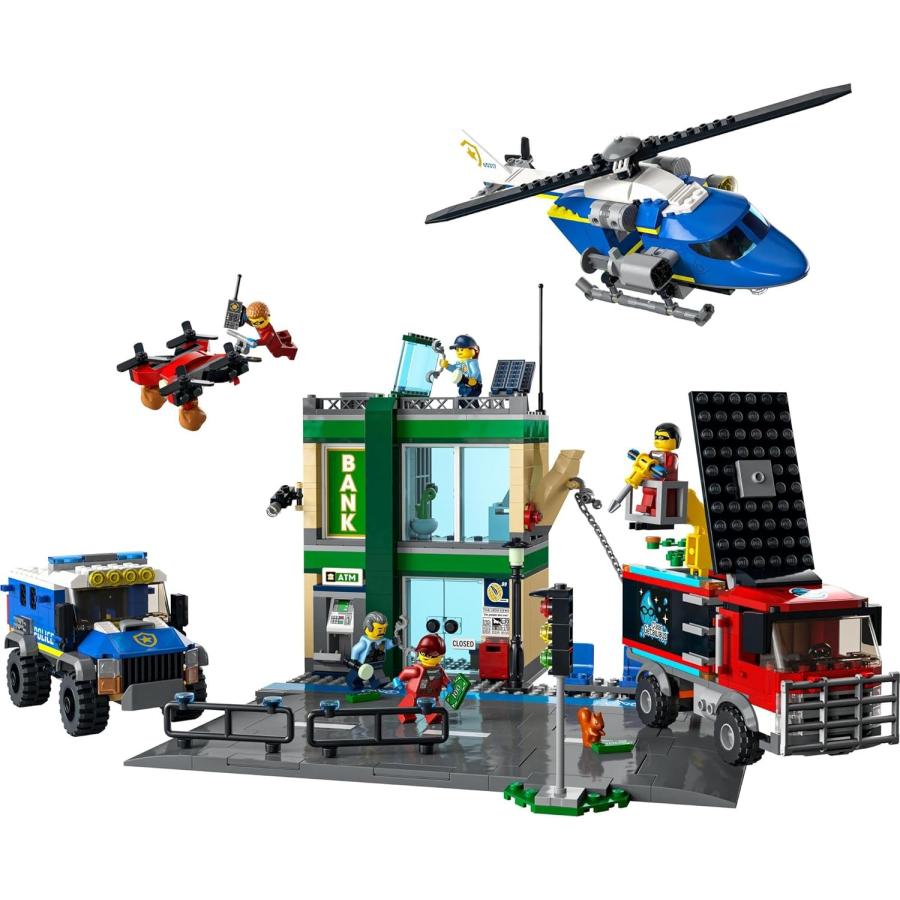 レゴ LEGO シティ 銀行強盗チェイス クリスマスギフト クリスマス 60317 おもちゃ ブロック プレゼント 警察 けいさつ 乗り物 のりもの 男の子 女の子｜don-store｜03