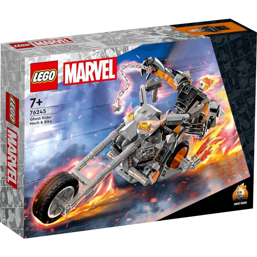 レゴ LEGO スーパー・ヒーローズ マーベル ゴーストライダー・メカスーツ \u0026 バイク 76245 おもちゃ ブロック プレゼント アメコミ スーパーヒーロー 男の子の画像