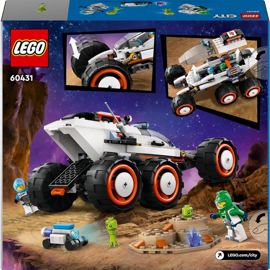 ご注文分1 LEGO CITY レゴ シティ わく星探査車とエイリアン 60431 おもちゃ