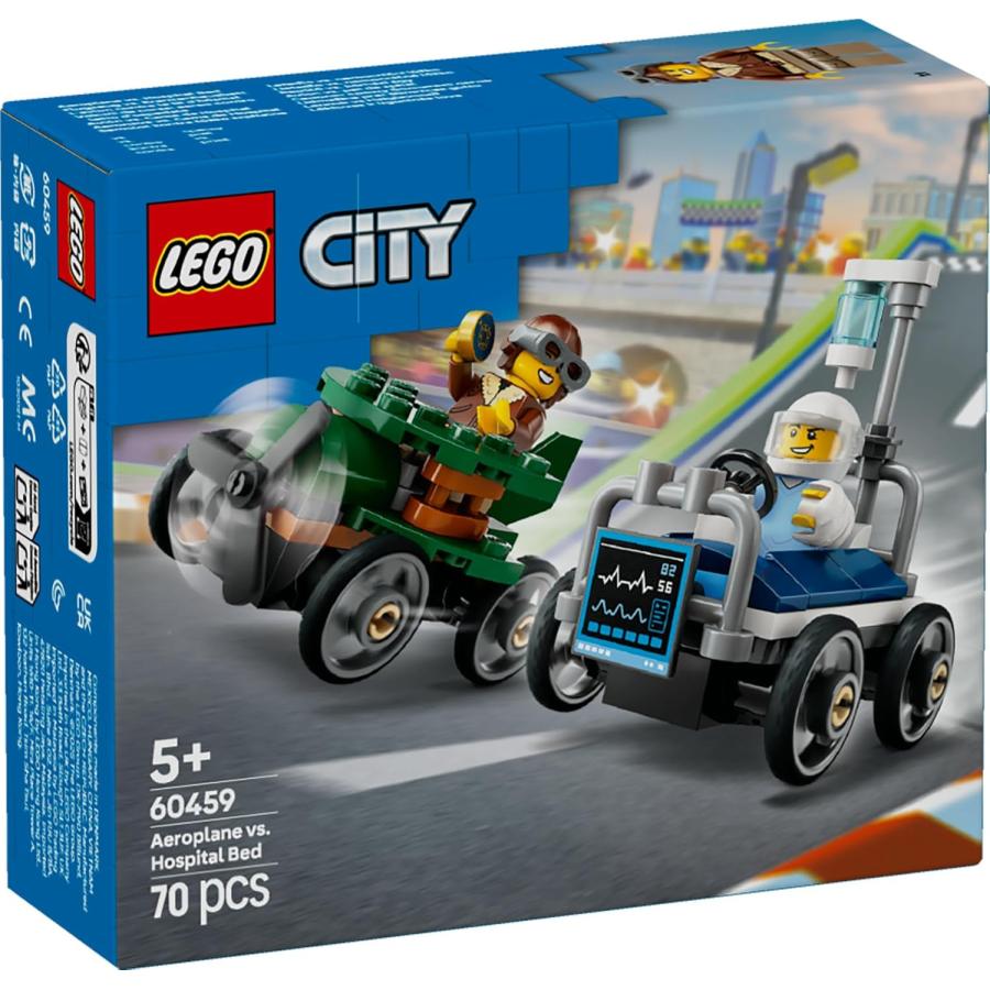 LEGO CITY レゴ シティ 飛行機対病院のベッド レースカーパック 60459