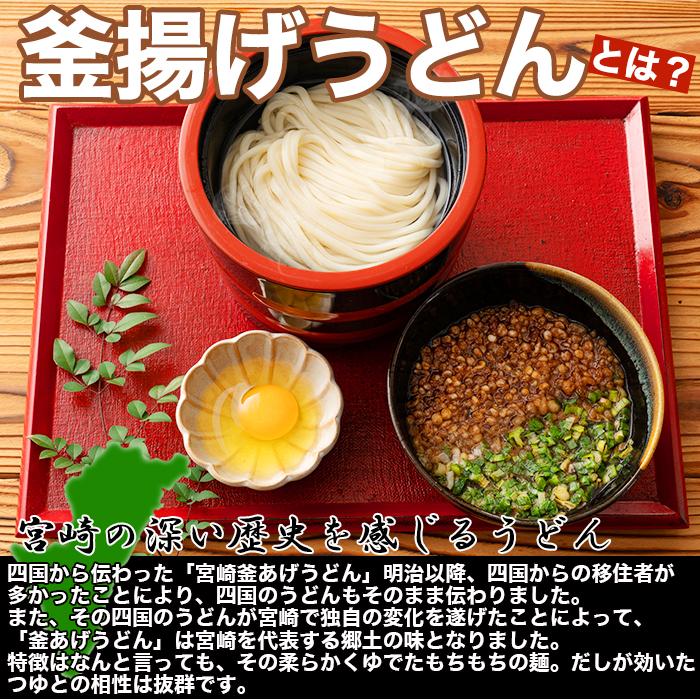 宮崎名物 釜あげうどん 6食セット うどん 釜揚げ もちもちの麺をゆず