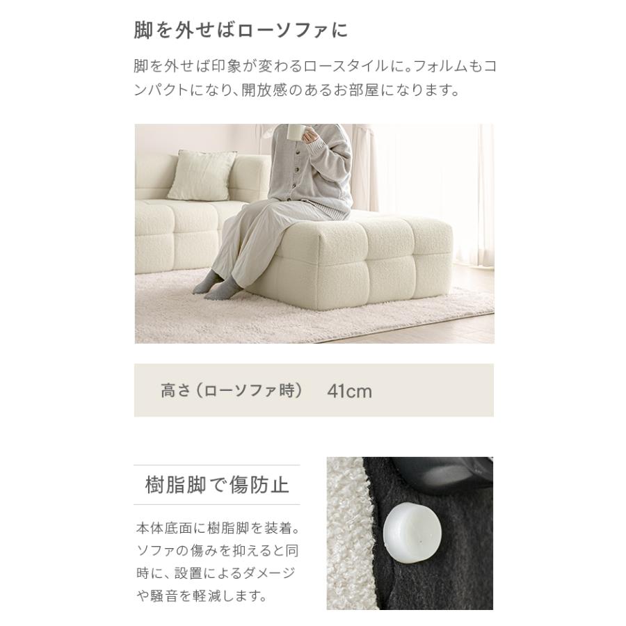 MODERN DECO オットマン スツール ロータイプ 足置き 1人掛け