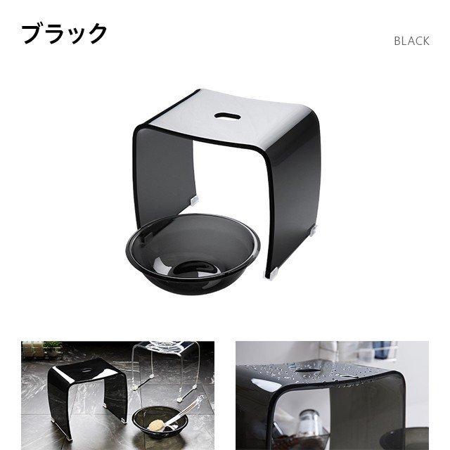 バスチェア＆ボウルセット Lサイズ アクリル おしゃれ 風呂イス 風呂椅子 バスチェアー バススツール 入浴いす 風呂桶 風呂おけ バスボール |  | 02