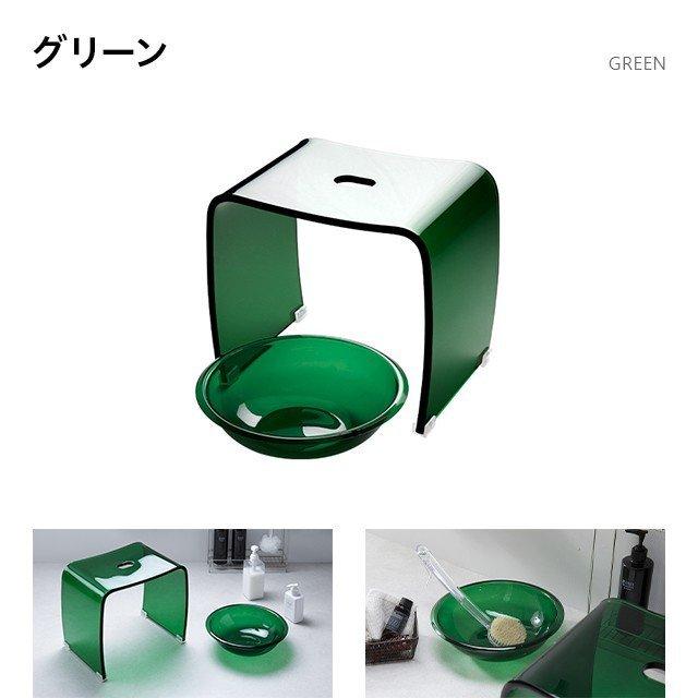 バスチェア＆ボウルセット Lサイズ アクリル おしゃれ 風呂イス 風呂椅子 バスチェアー バススツール 入浴いす 風呂桶 風呂おけ バスボール |  | 06