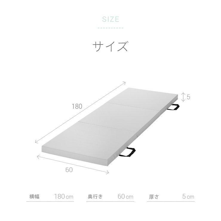 折りたたみエクササイズマット 筋トレ　グレー　新品未使用 ストレッチマット 折りたたみ トレーニングマット 幅広 厚手 衝撃吸収