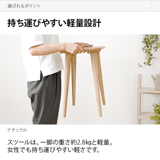 MODERN DECO（モダンデコ） スツール 木製 北欧 おしゃれ 2脚セット