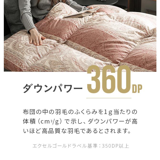 羽毛布団 ダブル 掛け布団 日本製 20%増量タイプ 抗菌消臭加工 防ダニ 