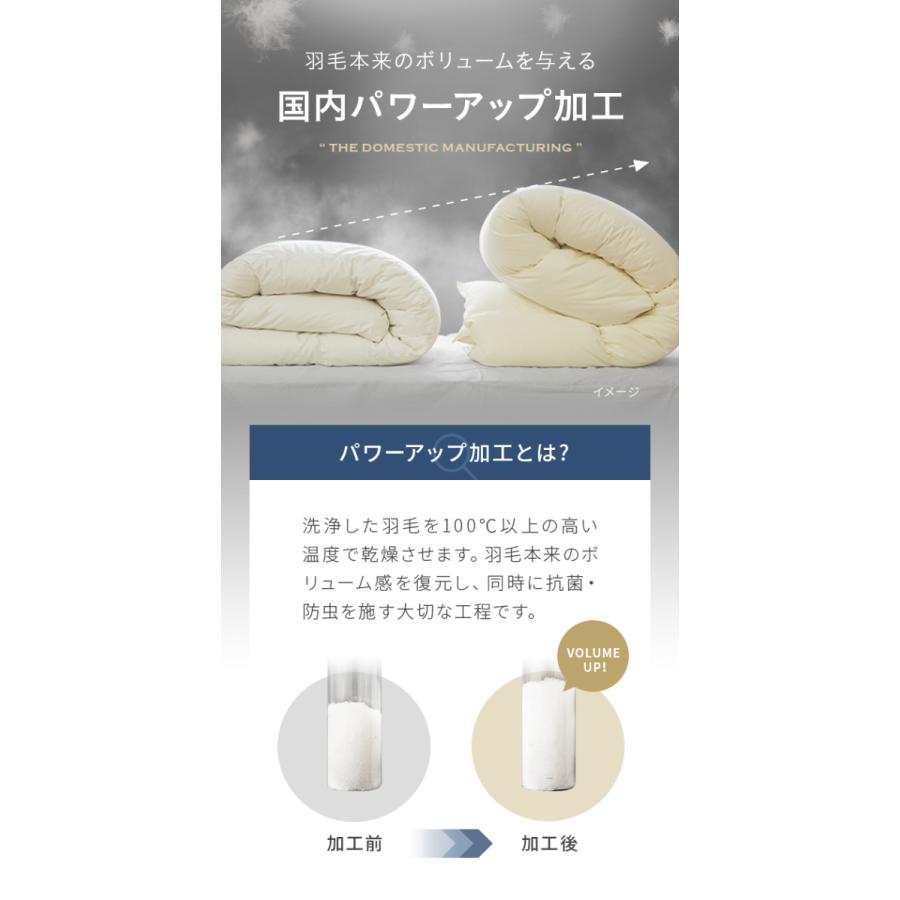 MODERN DECO（モダンデコ） 羽毛布団 シングル 掛け布団 日本製 パワー