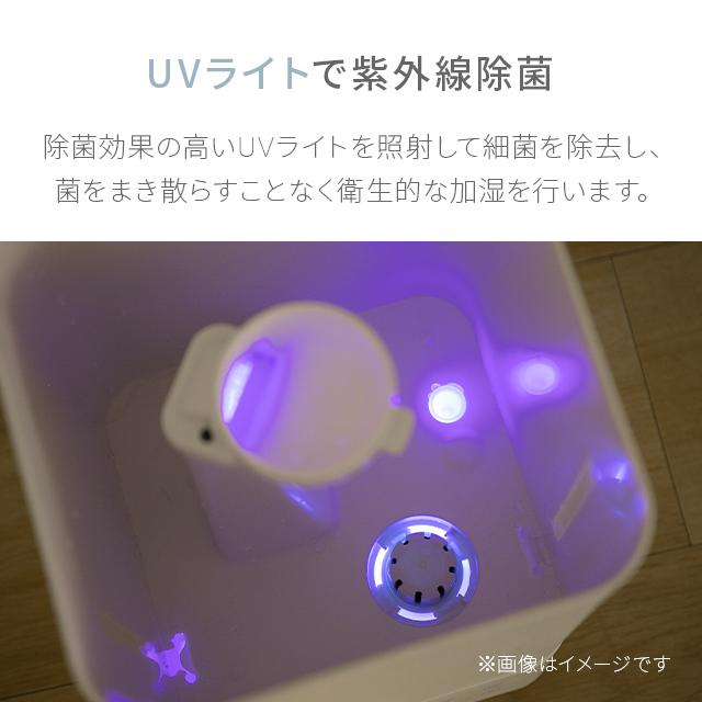 AND・DECO 加湿器 ハイブリッド式 ヒーター機能 大容量 上部給水式