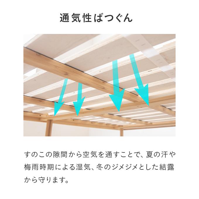 MODERN DECO（モダンデコ） ベッド ダブル ベッドフレーム すのこ