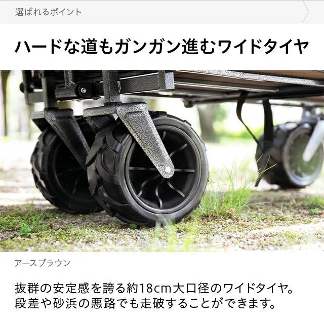 キャリーカート 折りたたみ 軽量 タイヤ大きい アウトドア キャリーワゴン キャンプ 耐荷重100kg 4輪 頑丈 大容量 ソロキャンプ  3ヵ月保証 | MODERN DECO | 06