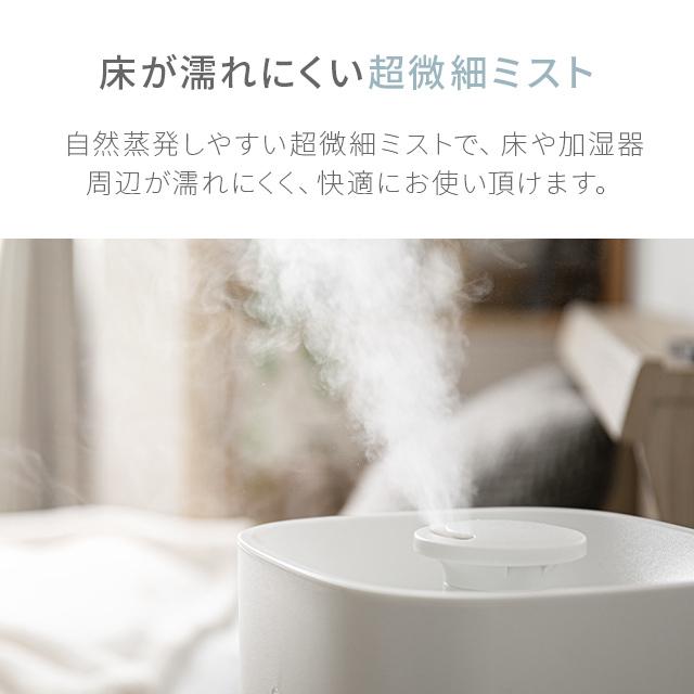 AND・DECO 加湿器 次亜塩素酸水対応 卓上 超音波式 ウイルス対策