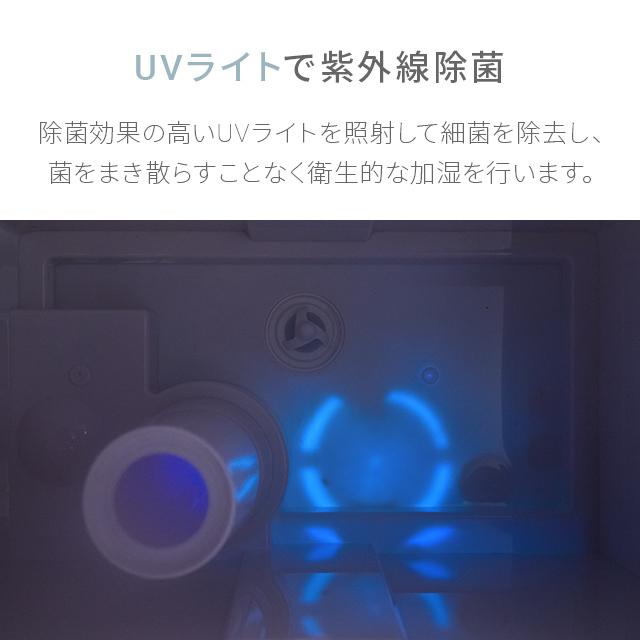 AND・DECO 加湿器 大容量 おしゃれ ハイブリッド 省エネ UV