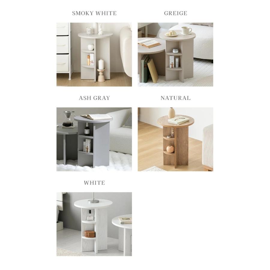 サイドテーブル ラウンドテーブル 円形テーブル テーブル ナチュラル 丸い シンプル おしゃれ かわいい | MODERN DECO | 06