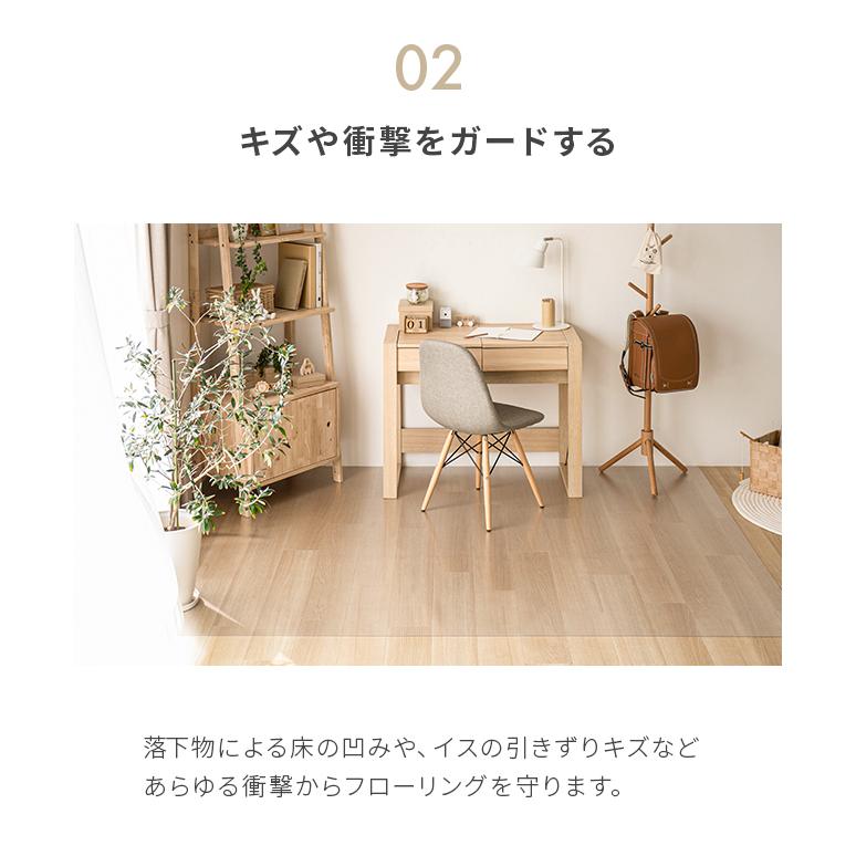 MODERN DECO（モダンデコ） ダイニングマット 透明 170×170cm 厚さ1.5