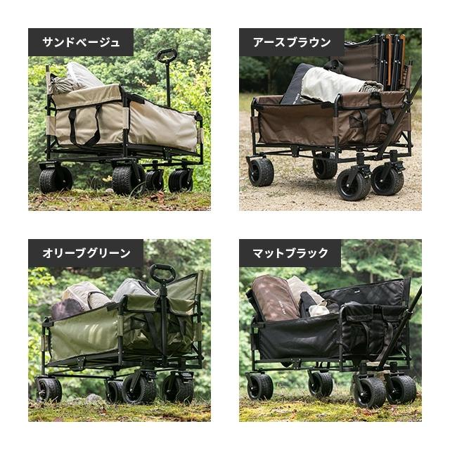 ダークブラウン ナイロン キャリーカート 約60cm Amazon | FIELDOOR ワイルドマルチキャリー 【スマートタフ