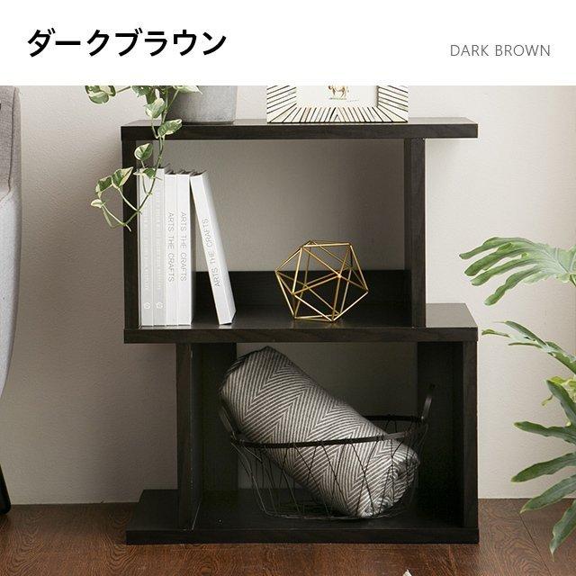 MODERN DECO ディスプレイラック 2段 幅約60cm 本棚 リビング