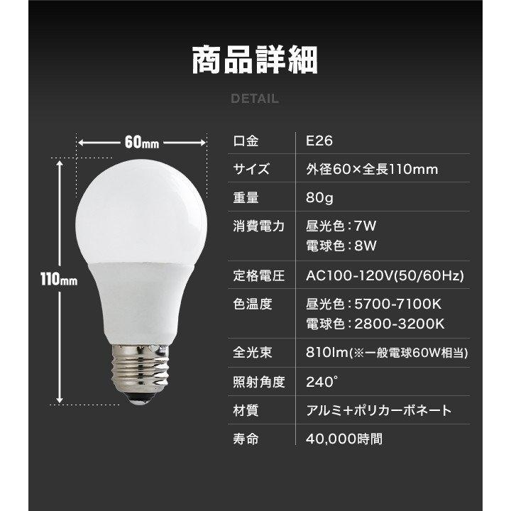 MODERN DECO（モダンデコ） 電球 led led電球 照明器具 e26 60w 昼白色