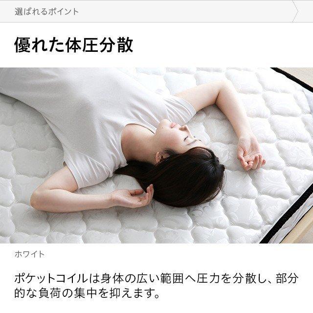 MODERN DECO（モダンデコ） マットレス セミダブル ブラック 低反発 