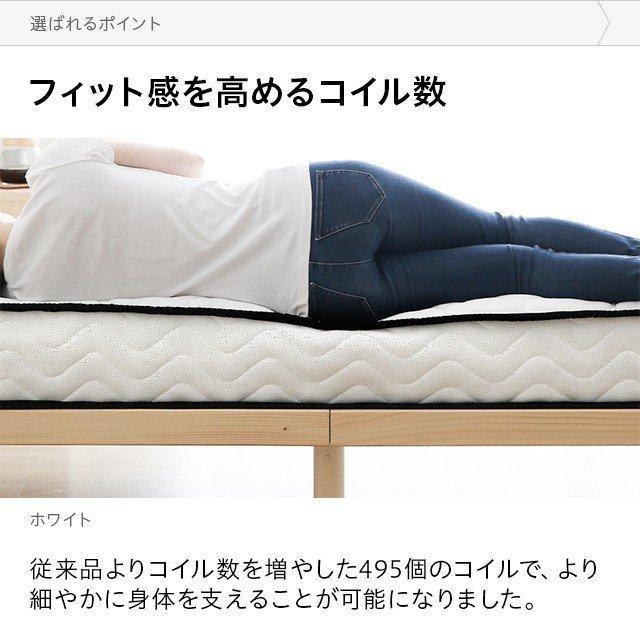 MODERN DECO（モダンデコ） マットレス セミダブル ブラック 低反発 