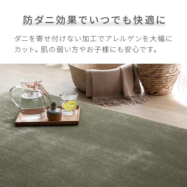丸八真綿　高級カーペット200✖️200 MODERN DECO ラグ 低反発 洗える 200×200 2畳 極厚 25mm 防ダニ