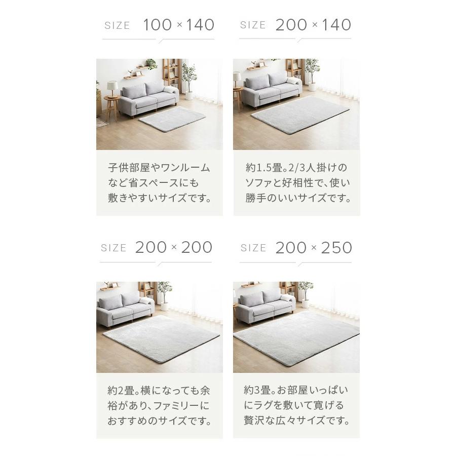 MODERN DECO（モダンデコ） 本日P+4％ ラグ シャギーラグ 洗える 200