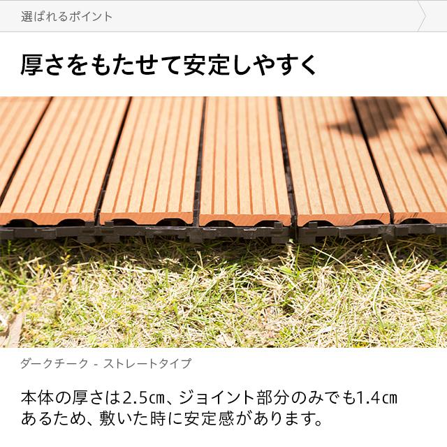 MODERN DECO ウッドパネル ウッドタイル ベランダ 庭 27枚セット