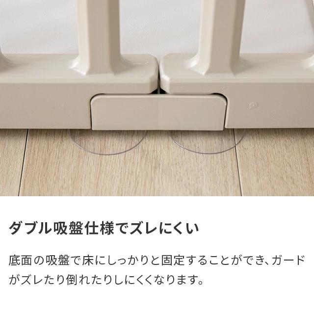 ベビーサークル ゲート 120×160 サークル ベビーゲート ペットゲート ペット パイン材 取付簡単 組み立て簡単 突っ張り 滑り止め 滑り止め付きの画像