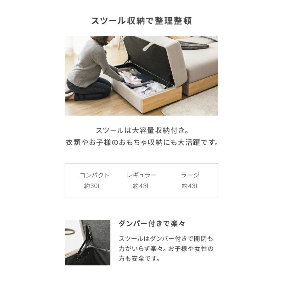 MODERN DECO（モダンデコ） ソファー 2人掛け ソファーベット おしゃれ