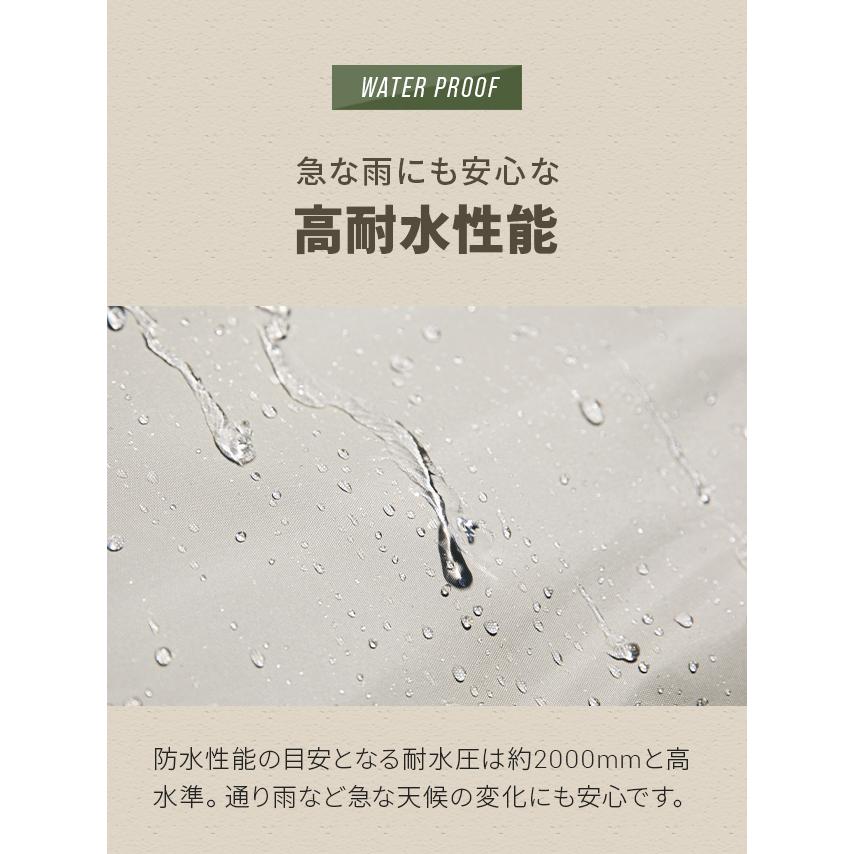 AND・DECO タープ テント テントシート ポール無し 日よけ 撥水 防カビ