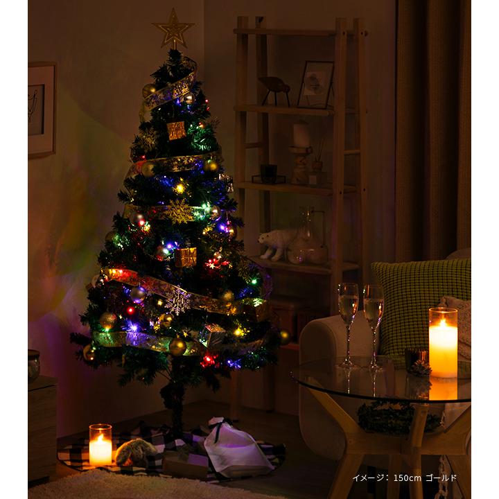 クリスマスツリー 120cm オーナメント付き 4色LEDライト付き 楽天市場】クリスマスツリー おしゃれ 120cm 150cm 北欧 送料無料