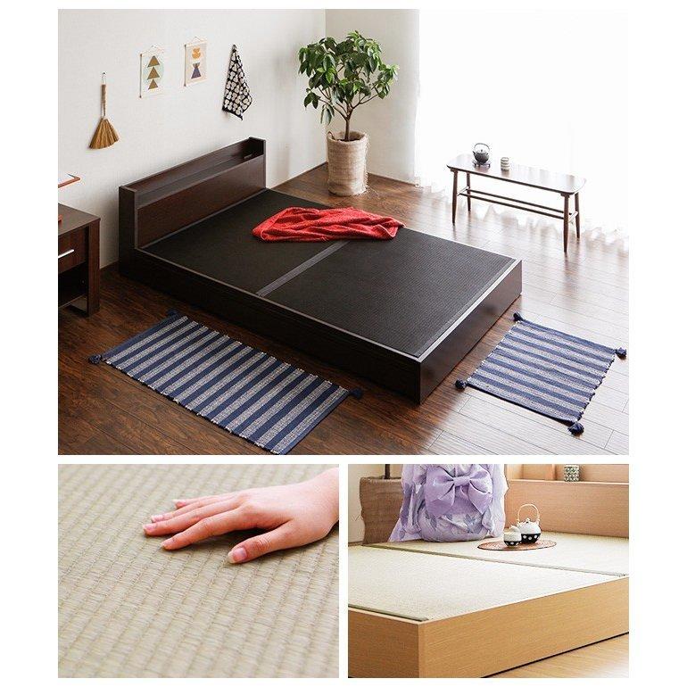 [ダブル] 収納付き畳ベッド 伊吹 ベッドフレーム 畳ベッド たたみベッド MODERN DECO 畳ベッド たたみベッド ダブル 収納 ベッド ベッド