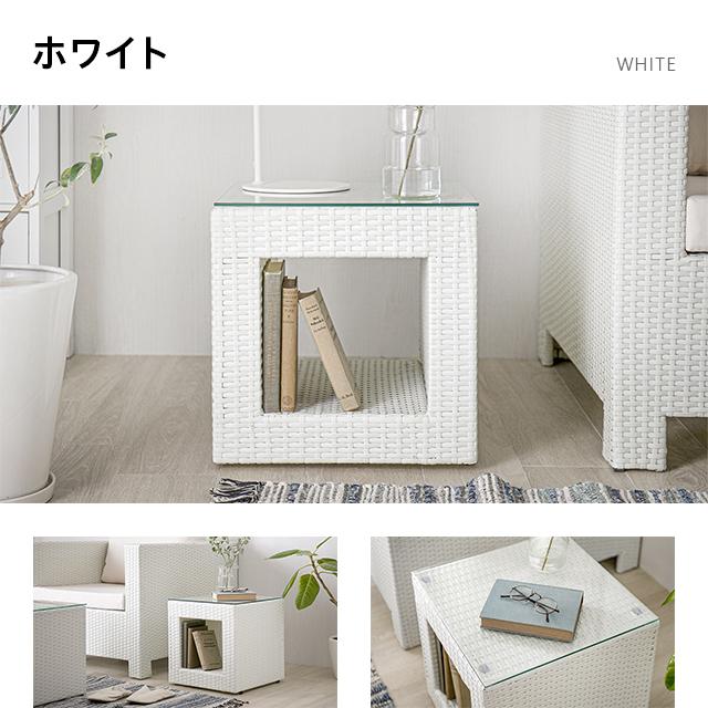 MODERN DECO ガーデンテーブル ラタン調 防水 屋外用 正方形 MODERN DECO ガーデンテーブル ラタン調 防水 屋外用 正方形
