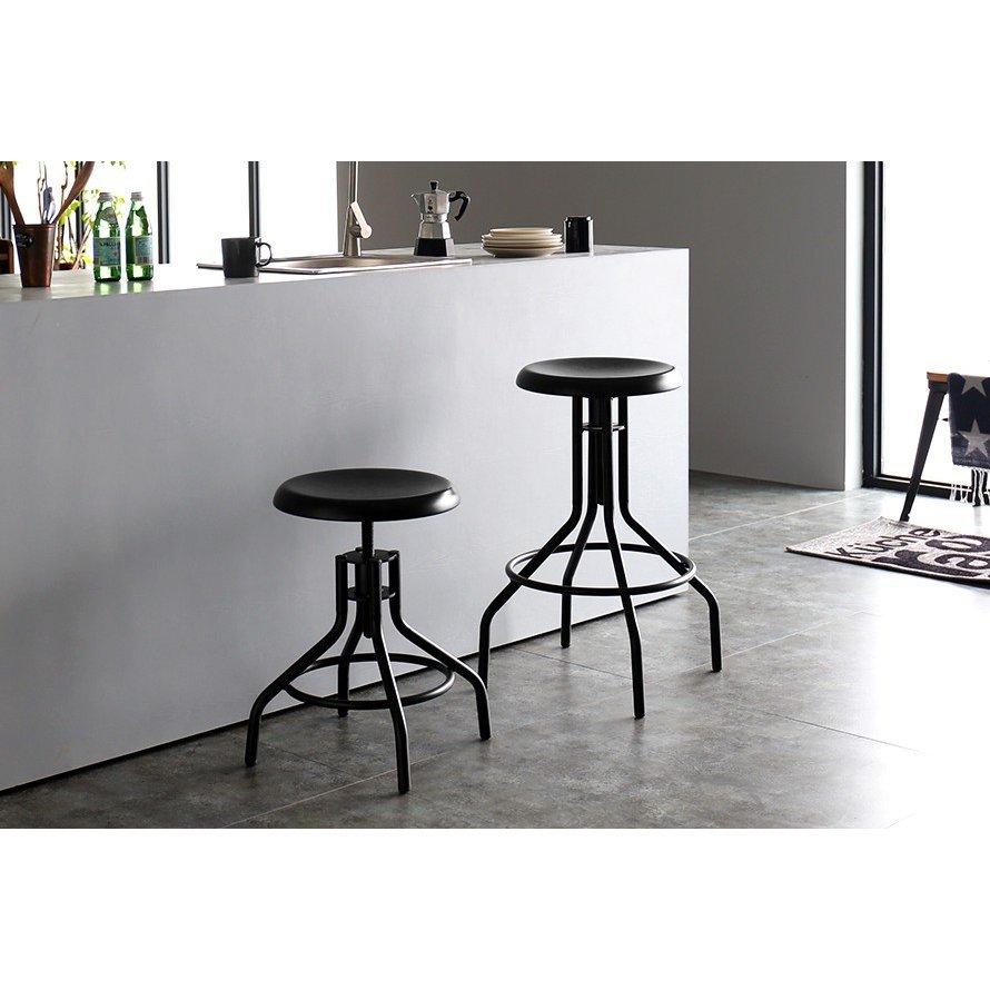 チェア カウンターチェア 昇降式 ハイタイプ 高め イス 椅子 sanctum 木製 無垢材 ヴィンテージ おしゃれ 男前インテリア 男前家具 | MODERN DECO | 05