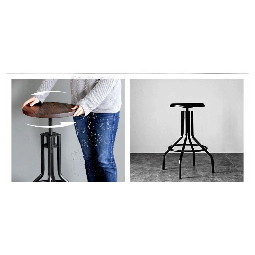 チェア カウンターチェア 昇降式 ハイタイプ 高め イス 椅子 sanctum 木製 無垢材 ヴィンテージ おしゃれ 男前インテリア 男前家具 | MODERN DECO | 08